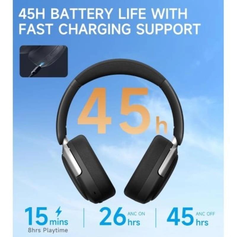 Edifier Atom Max ANC Noir - autonomie de la batterie