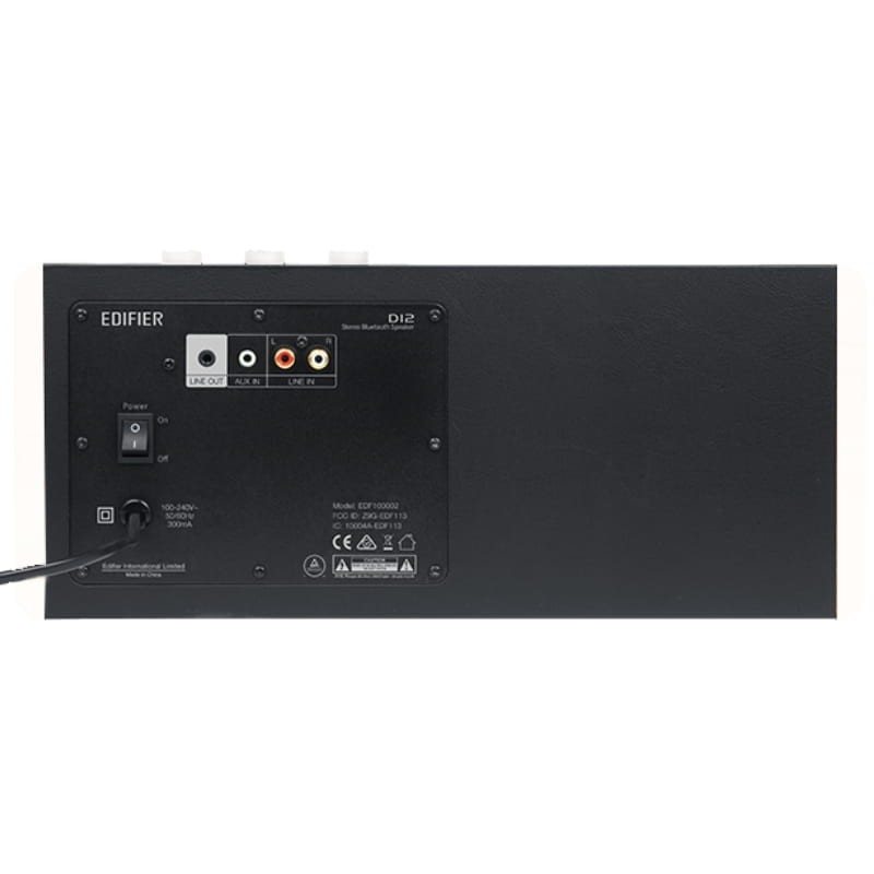 Edifier D12 70W Blanc - Enceinte Bluetooth - connexions