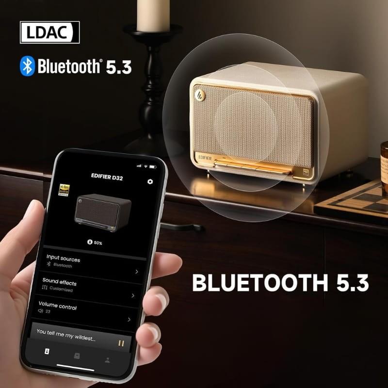 Edifier D32 60W Blanco - Altavoz Bluetooth - conectividad Bluetooth