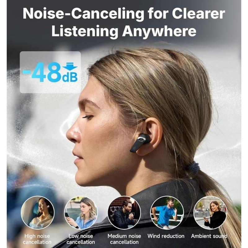 Edifier NeoBuds Plus ANC Preto - cancelación de ruido adaptativa