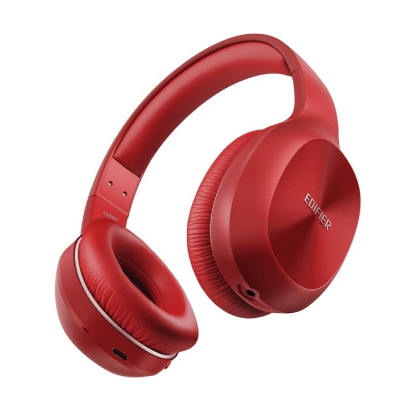 Edifier W800BT Plus Rojo - Auriculares Bluetooth - vista a 45 grados