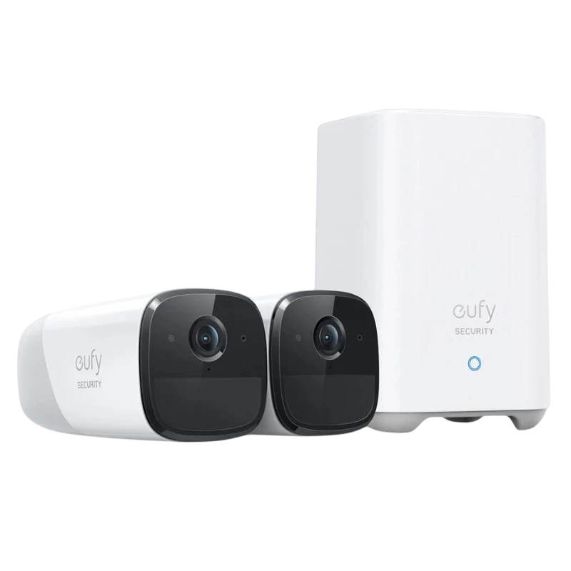 Eufy Security S221 (eufyCam 2 Pro) 2K IP67 WiFi Blanco - Kit de 2 Cámaras de Seguridad Exterior