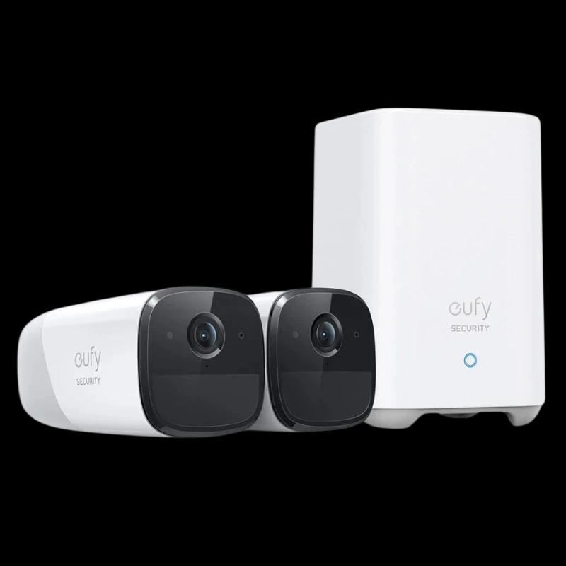 Eufy Security S221 (eufyCam 2 Pro) 2K IP67 WiFi Blanco - Kit de 2 Cámaras de Seguridad Exterior