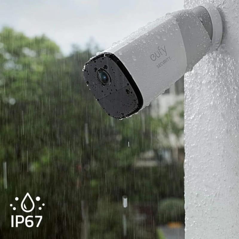 Eufy Security S221 (eufyCam 2 Pro) 2K IP67 WiFi Blanco - Kit de 2 Cámaras de Seguridad Exterior - certificación IP67