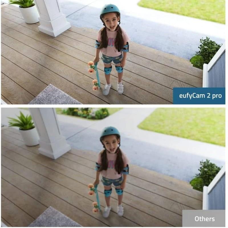 Eufy Security S221 (eufyCam 2 Pro) 2K IP67 WiFi Blanco - Kit de 2 Cámaras de Seguridad Exterior - calidad de imagen