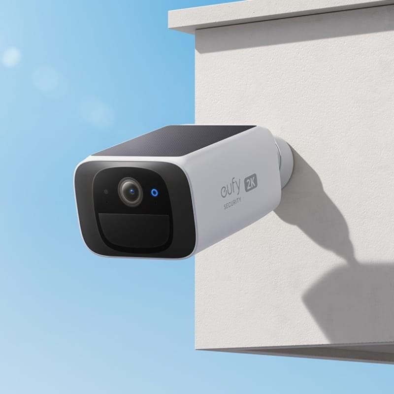 Eufy Security SoloCam S220 2K Solar IP67 WiFi Blanco - Cámara de Seguridad Exterior - instalación al aire libre