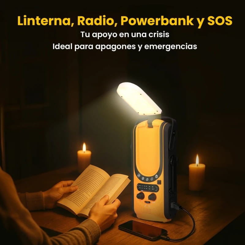 Extralink Power Ranger EPS-6000 6000 mAh  - Radio de Emergencia - función de linterna