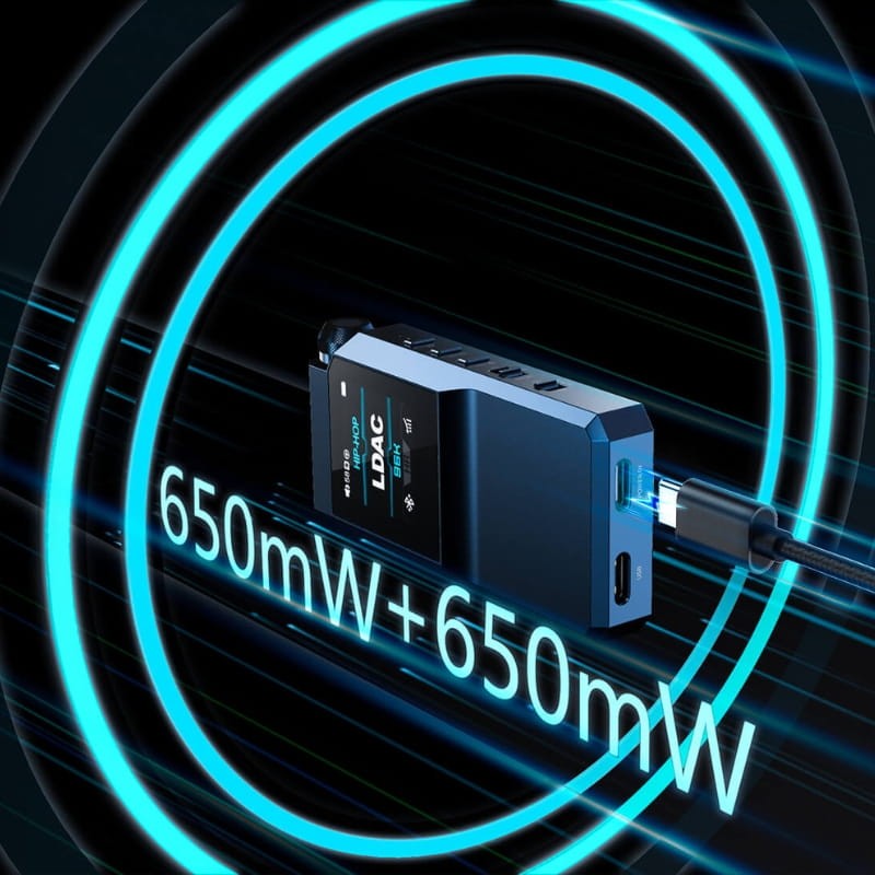 FiiO BTR17 Noir - Amplificateur/DAC avec Bluetooth - puissance de sortie