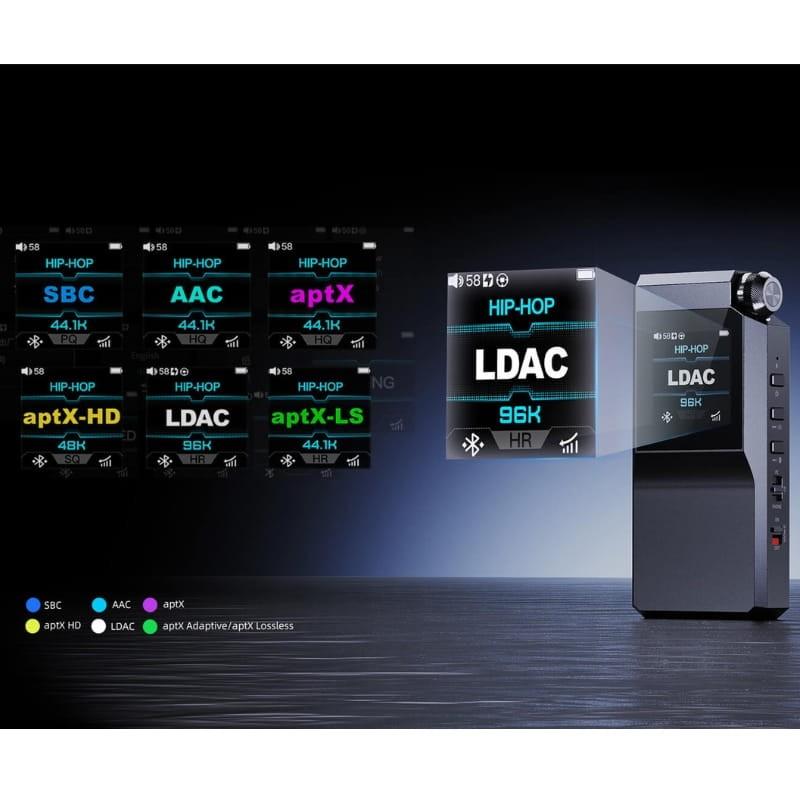 FiiO BTR17 Noir - Amplificateur/DAC avec Bluetooth - écran IPS