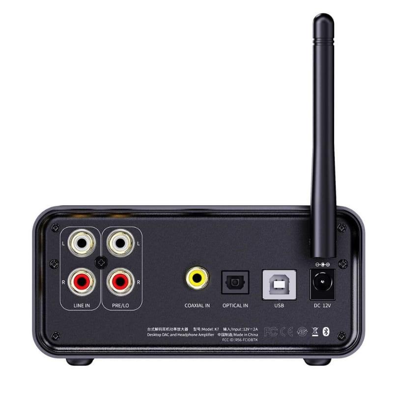 FiiO K7BT - Amplificador/DAC con Bluetooth - vista trasera