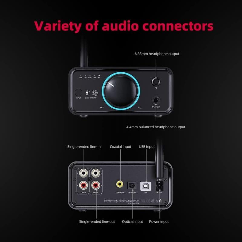 FiiO K7BT - Amplificador/DAC con Bluetooth - interfaz