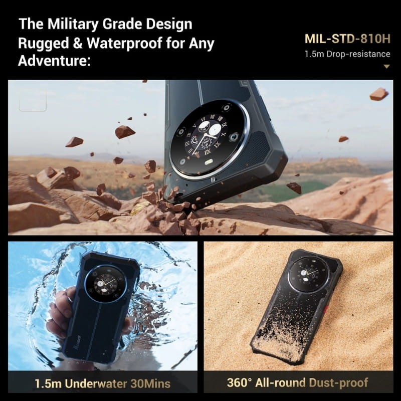 Fossibot F109S 6GB/256GB Gris - diseño resistente