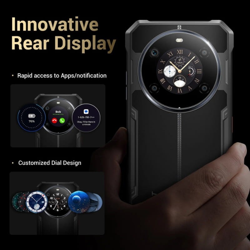 Fossibot F109S 6GB/256GB Gris - pantalla trasera