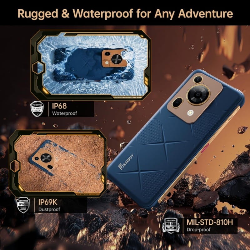 Fossibot F112 Pro 5G 8GB/256GB Negro - diseño resistente