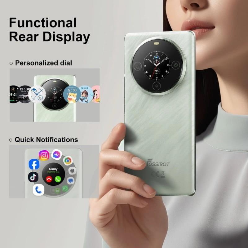 Fossibot S3 Pro 6GB/128GB Negro - pantalla trasera