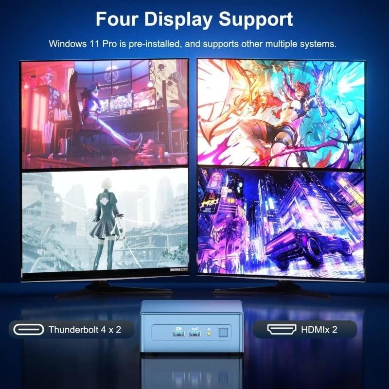 GEEKOM IT13 2025 Edition Intel Core i9-13900HK/32GB/1TB Win 11 Pro - cuádruple salida de vídeo