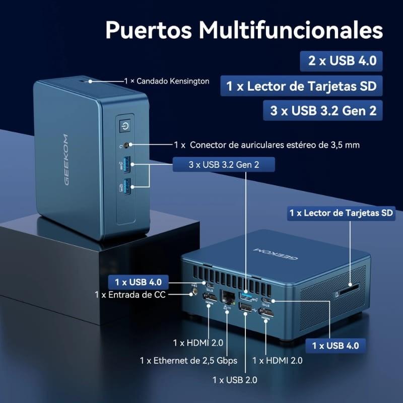GEEKOM IT13 2025 Edition Intel Core i9-13900HK/32GB/1TB Win 11 Pro - interfaz