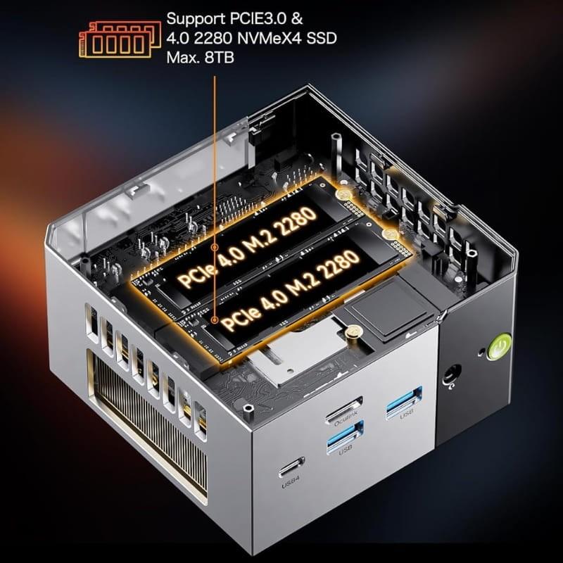 GMKtec NucBox EVO X1 - compartimendo para disco SSD