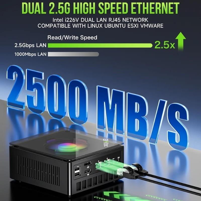 GMKtec NucBox K11 Ryzen 9 8945HS/16GB DDR5/512GB SSD Win 11 Black - Mini Gaming PC Speed