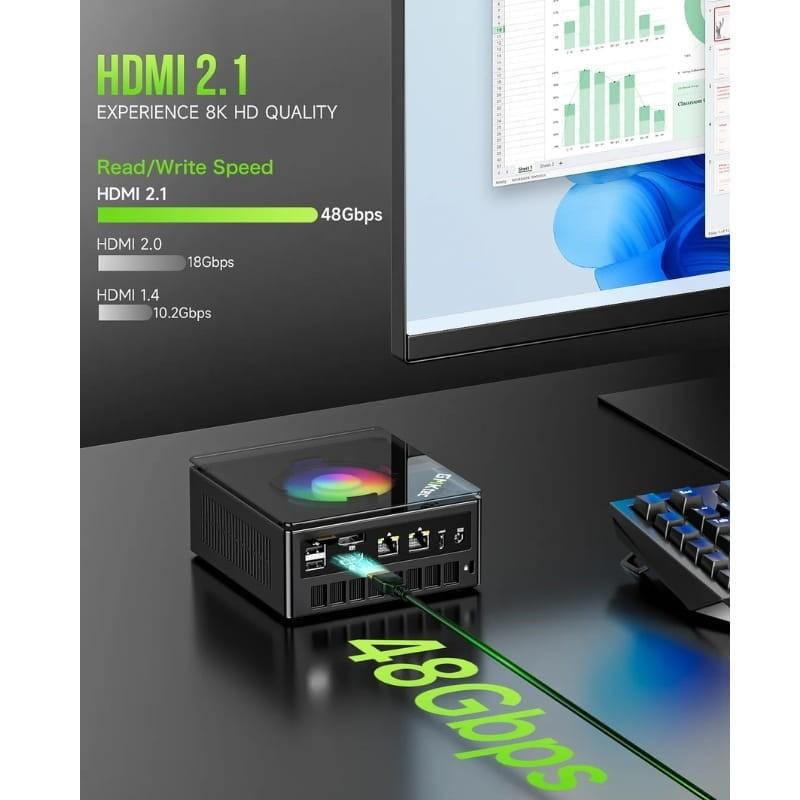 GMKtec NucBox K11 Ryzen 9 8945HS/16GB DDR5/1TB SSD Win 11 Black - Mini PC Gaming HDMI 2.1