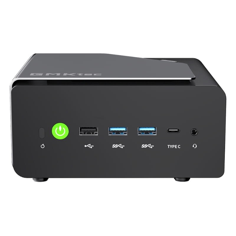 GMKtec NucBox K12 Ryzen 7 H 255 - 16Go / 512Go bouton d'alimentation/USB
