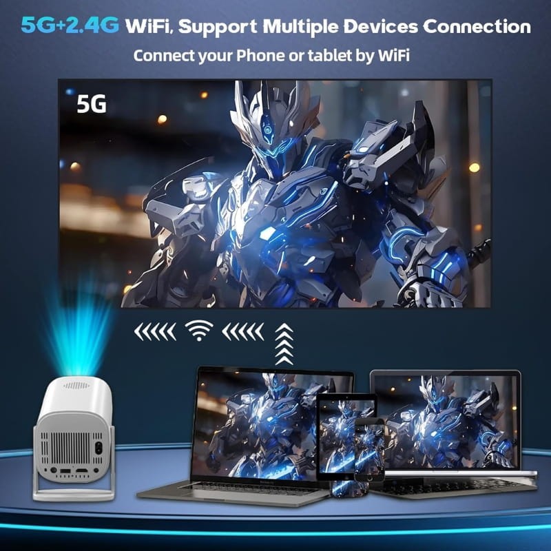 Game Projector P30 Max - conectividad Bluetooth+WiFi