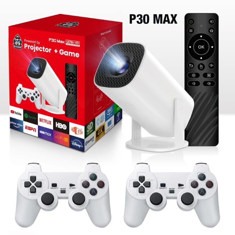 Game Projector P30 Max - contenido de la caja