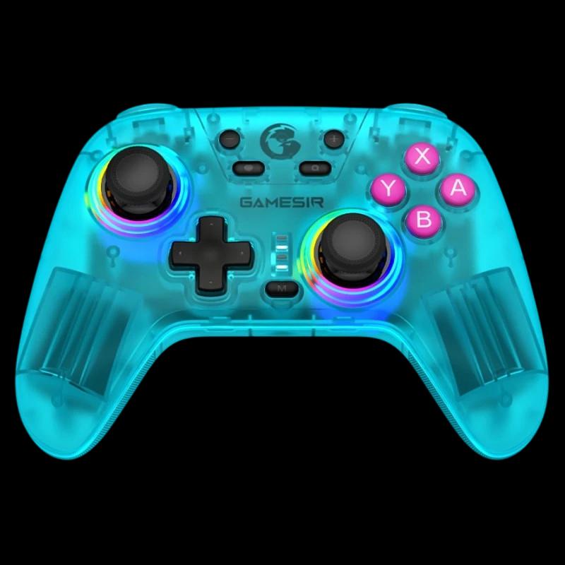 Manette GameSir T4n Nova Bleu Néon - Pour Nintendo Switch/PC/Smartphone/Tablette/iOS/Android TV Box