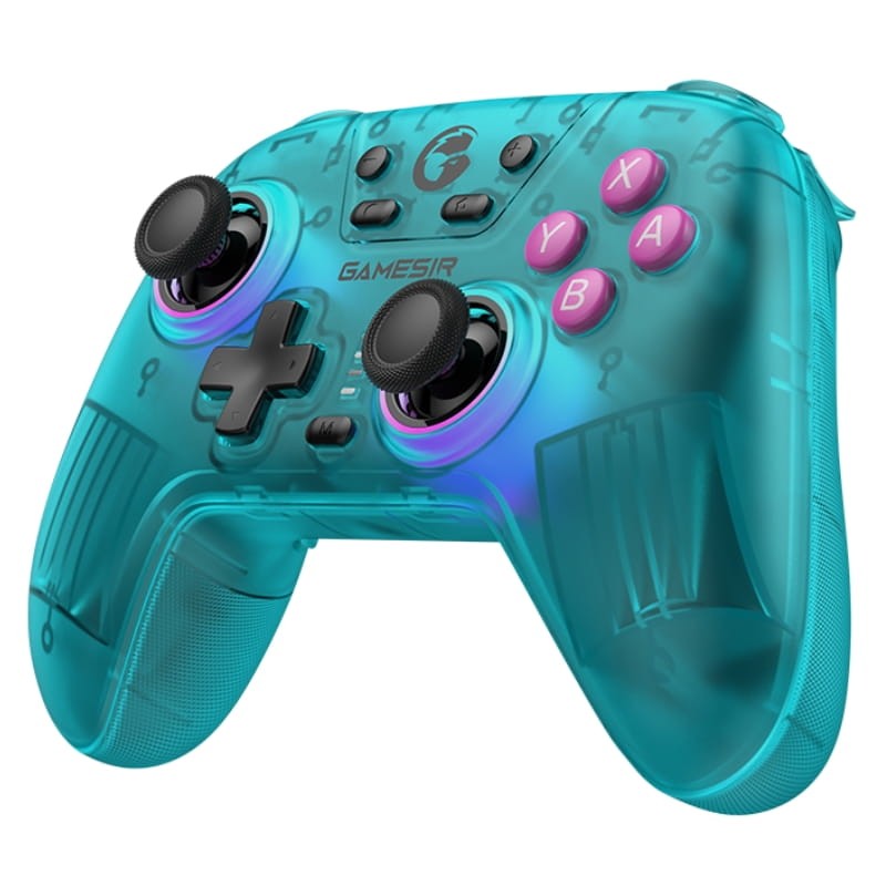 GameSir T4n Nova Bleu Néon - Vue à 45 degrés