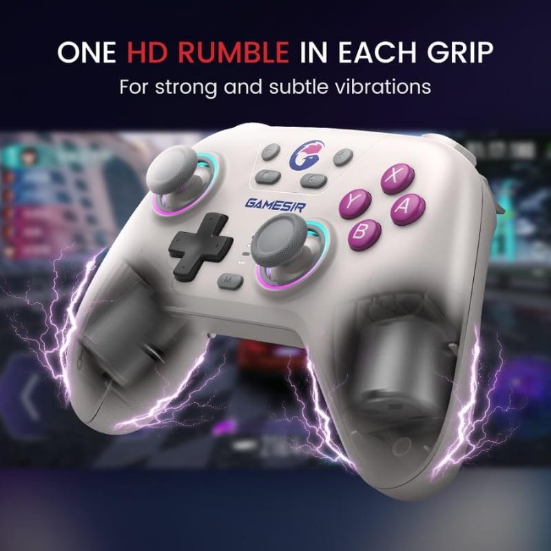 GameSir T4n Nova Blanc - moteur à double vibration