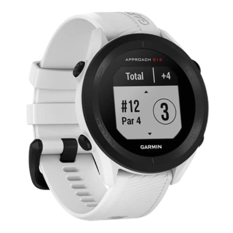 Garmin Approach S12 2022 Edition GPS Blanco - vista a 45 grados