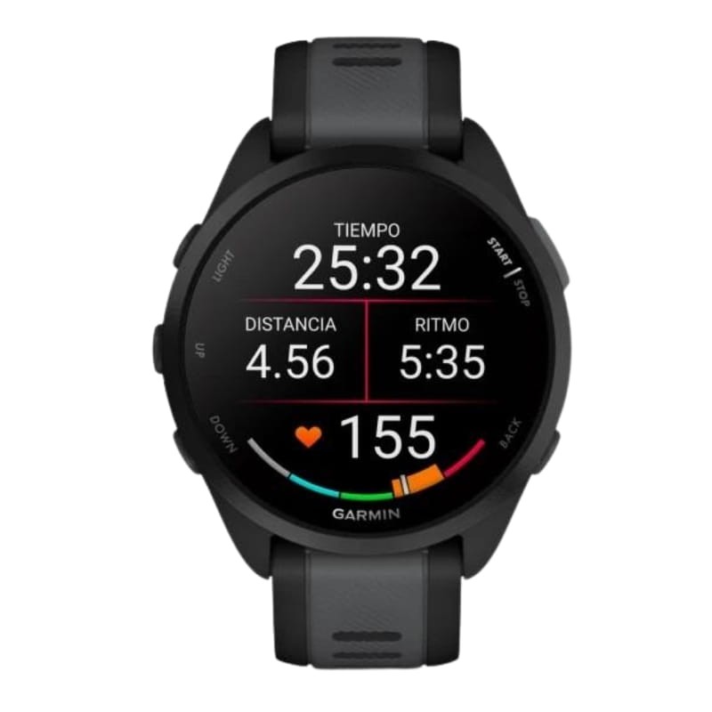 Garmin Forerunner 165 Music Noir - vue de face