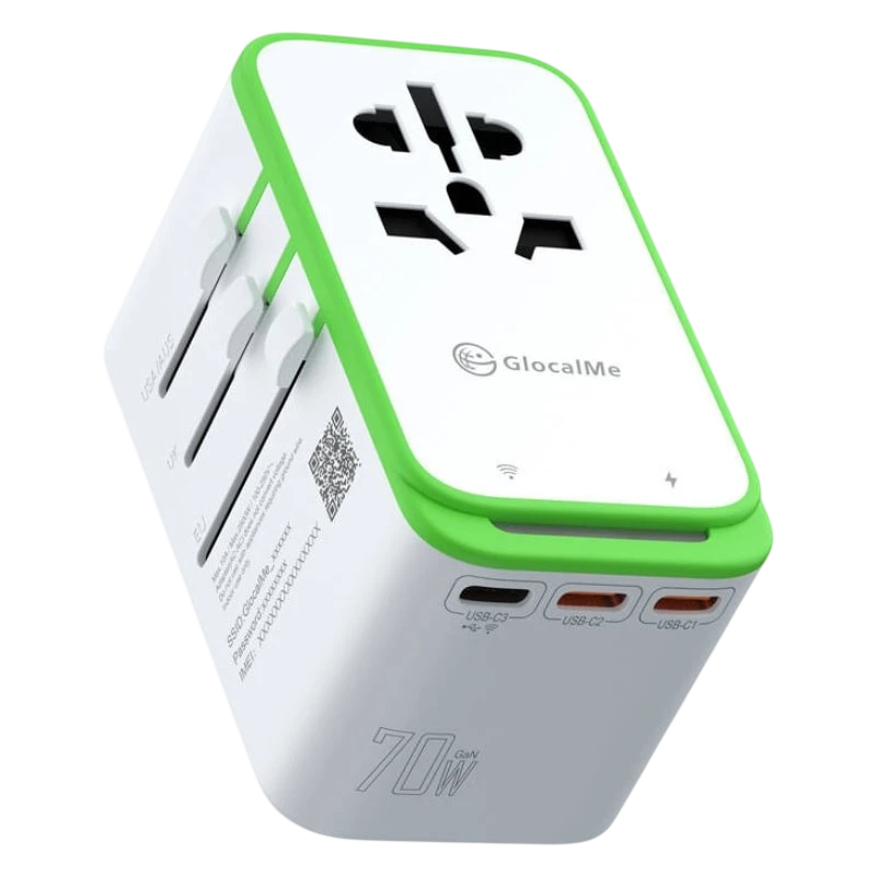 Adaptador de Viaje GlocalMe Roamplug 4G WiFi 4 en 1