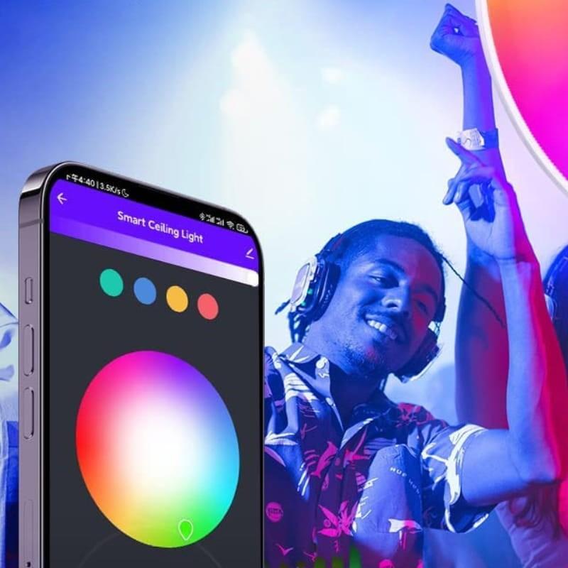 Gosund LB11 320mm RGB WiFi/Bluetooth Blanco - Lámpara de Techo Inteligente - aplicación compatible