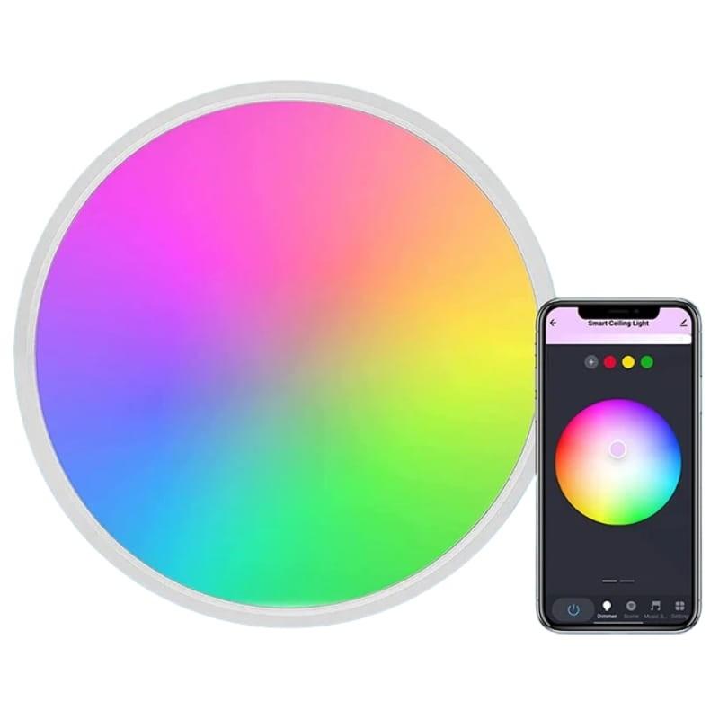 Gosund LB12 300mm RVB WiFi/Bluetooth Blanc - Plafonnier intelligent - Compatible APP