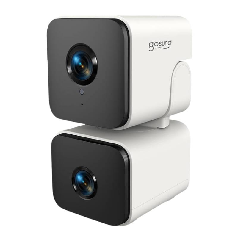Gosund PC12 Lente Dual 4MP WiFi Blanco - Cámara de Seguridad - vista a 45 grados