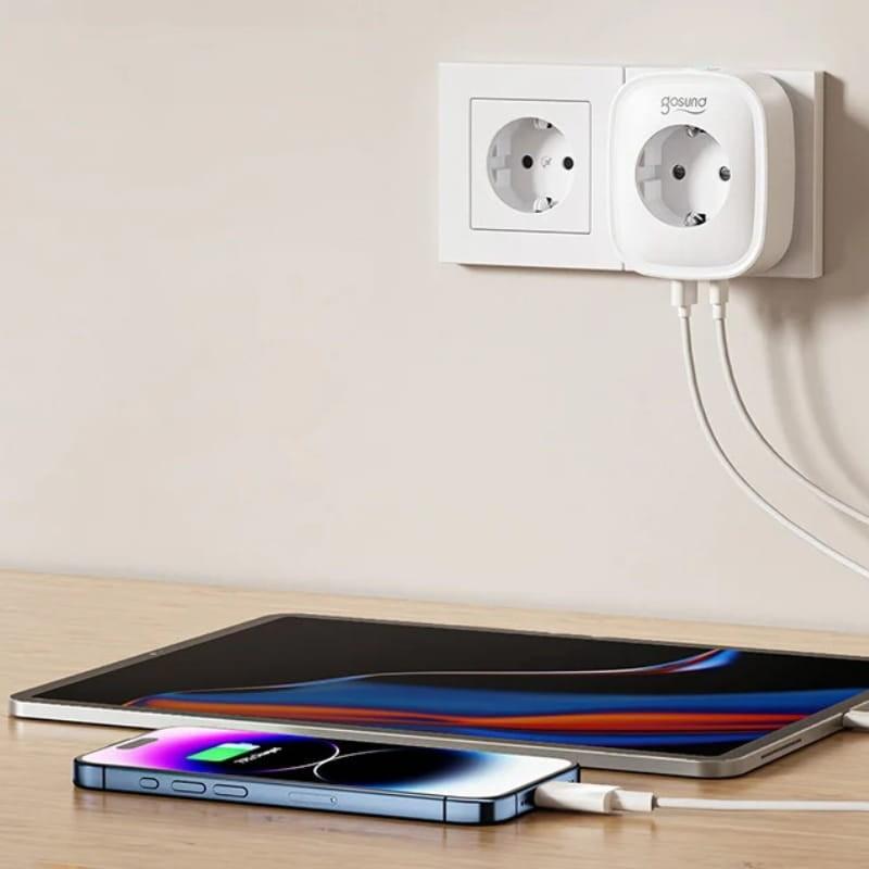 Gosund SP6 20W WiFi/Bluetooth 16A Blanco - Enchufe Inteligente - carga de dispositivos