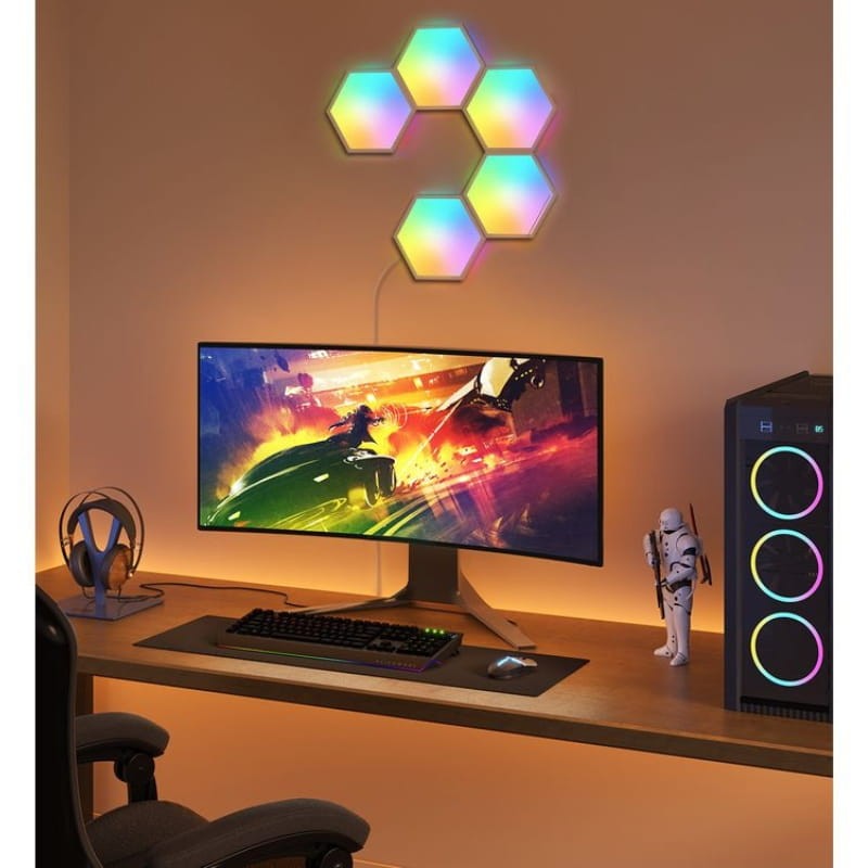 Govee Glide Hexa - Paneles LED Inteligentes - retroiluminación para PC
