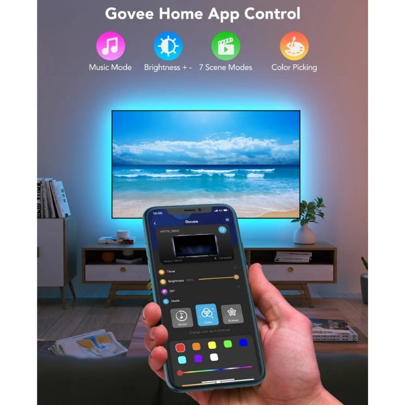 Govee H6179 TV LED BackLight - Tira LED para Televisores - control a través de app