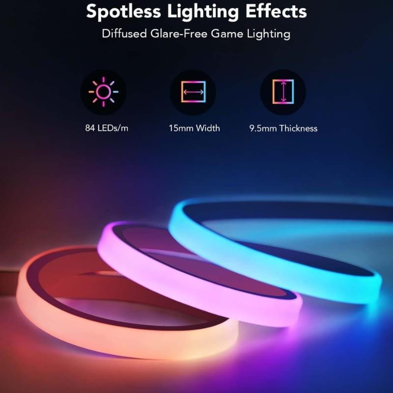 Govee H61C2 Neon Gaming - Bande LED - dimensions des lampes LED
