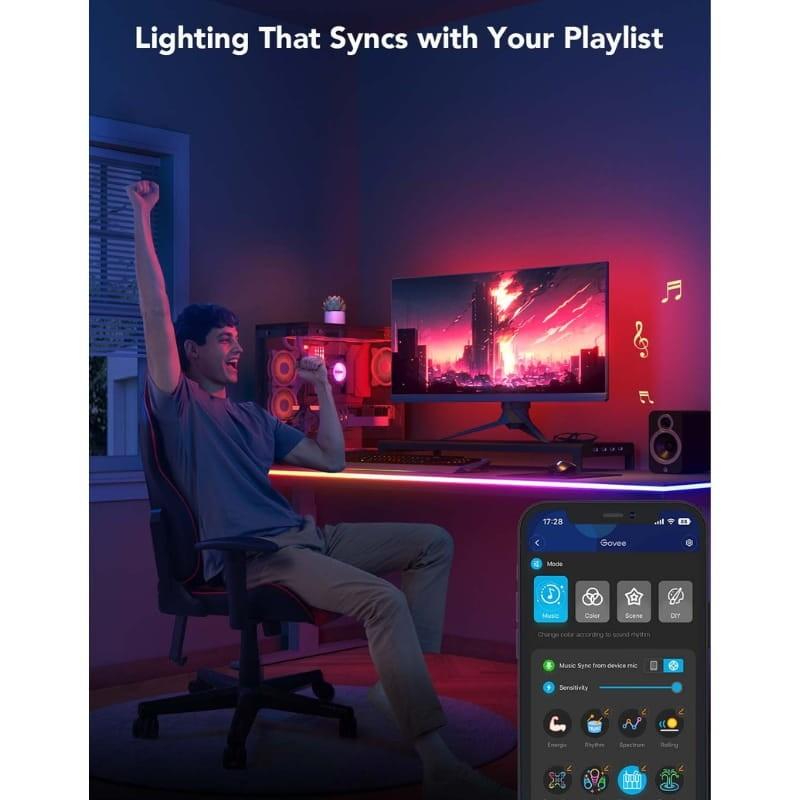 Govee H61C2 Neon Gaming - Bande LED - synchronisation avec la musique