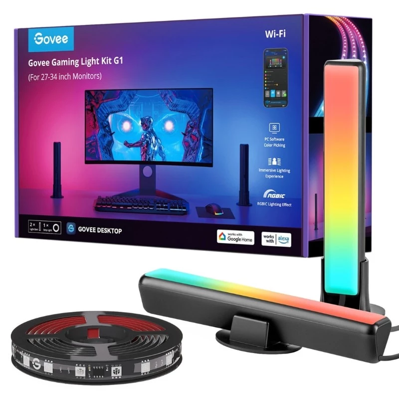 Govee H6608 PC Monitor Pro Kit - Tira LED + Barra de Luz LED