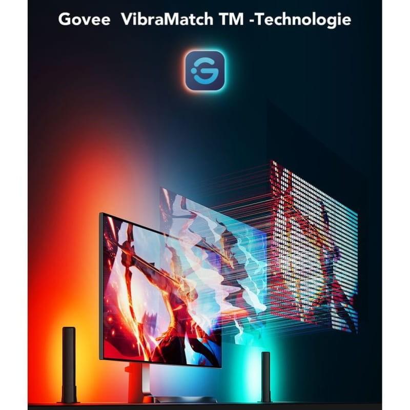 Govee H6608 PC Monitor Pro Kit - Tira LED + Barra de Luz LED - tecnología VibraMatch