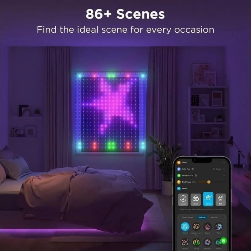 Govee H70BC Edición Netflix - Cortina LED Inteligente - escenas