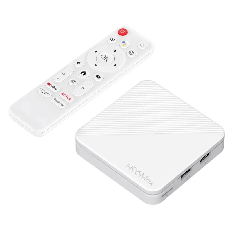 H96 Max H313 4K 2Go/16Go Android 14 Blanc - Android TV