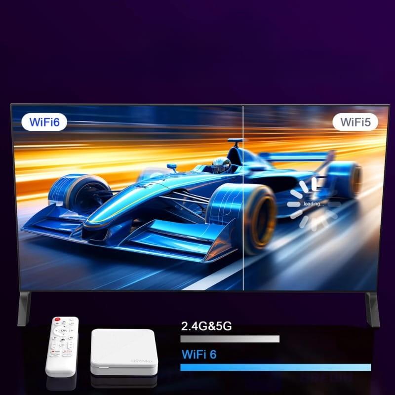 H96 Max H313 4K 2Go/16Go Android 14 Blanc - Android TV - WiFi 6