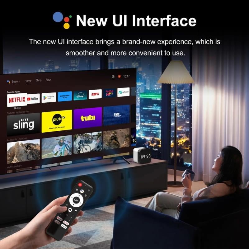 H96 Max H728 4GB/32GB Android 14 Blanc - interface