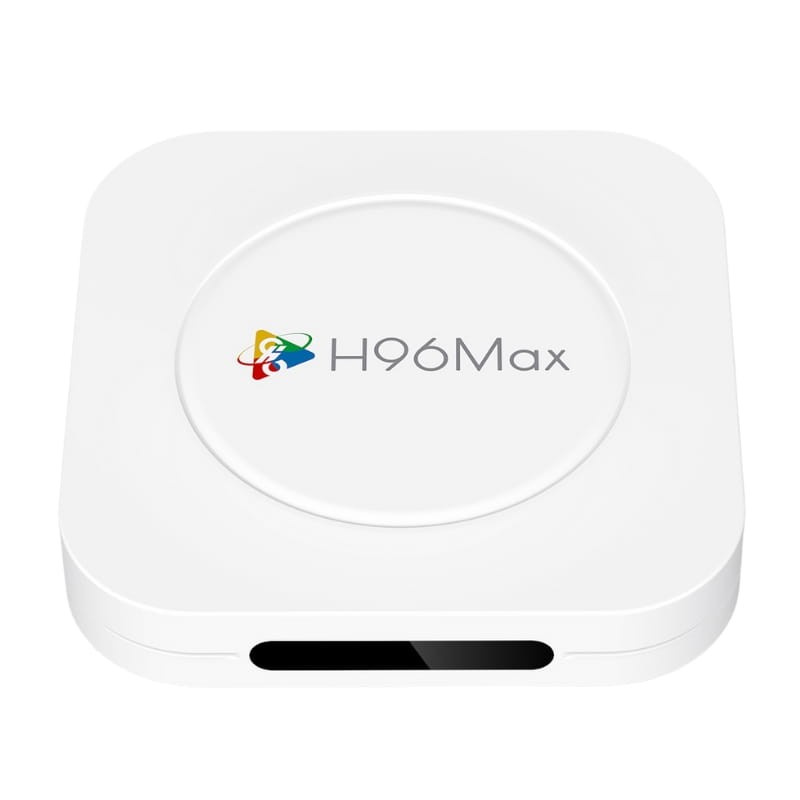 H96 Max M1 Plus 4GB/128GB 8K WiFi6 Android 14 Branco - vista frontal