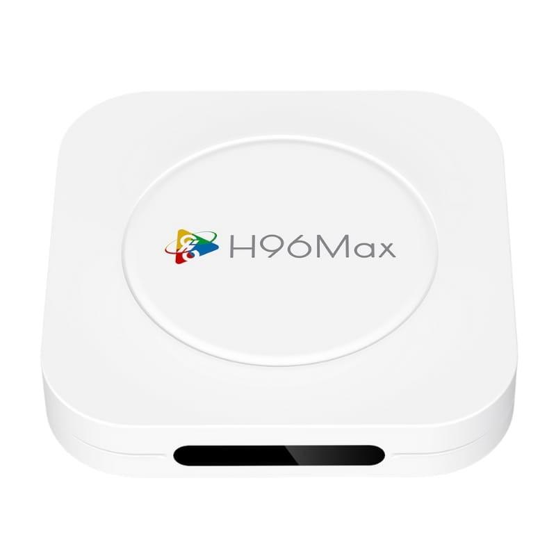 H96 Max M1 Plus 4GB/128GB 8K WiFi6 Android 14 Branco - vista frontal
