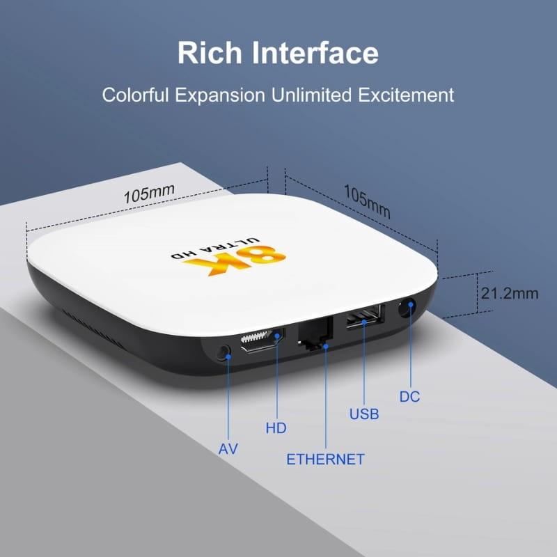 H96 Max M2 Plus RK3528 4GB/128GB Android 14 - interfaz